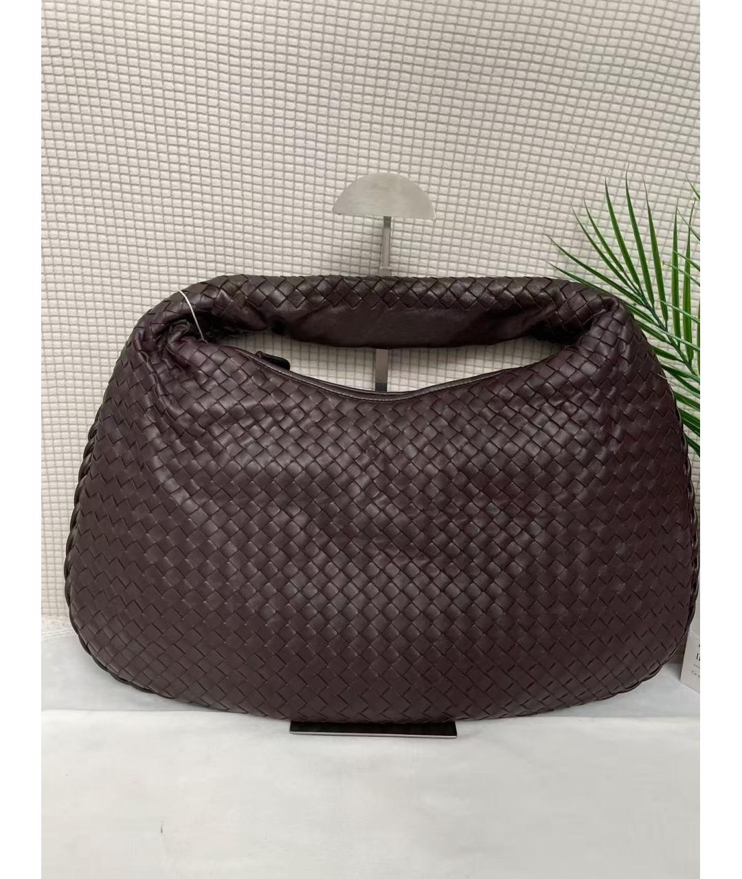 BOTTEGA VENETA Коричневая кожаная сумка через плечо, фото 2