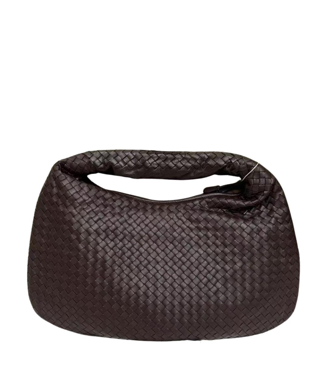 BOTTEGA VENETA Коричневая кожаная сумка через плечо, фото 1