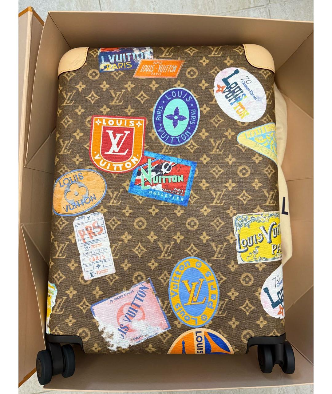 LOUIS VUITTON Коричневый чемодан, фото 2