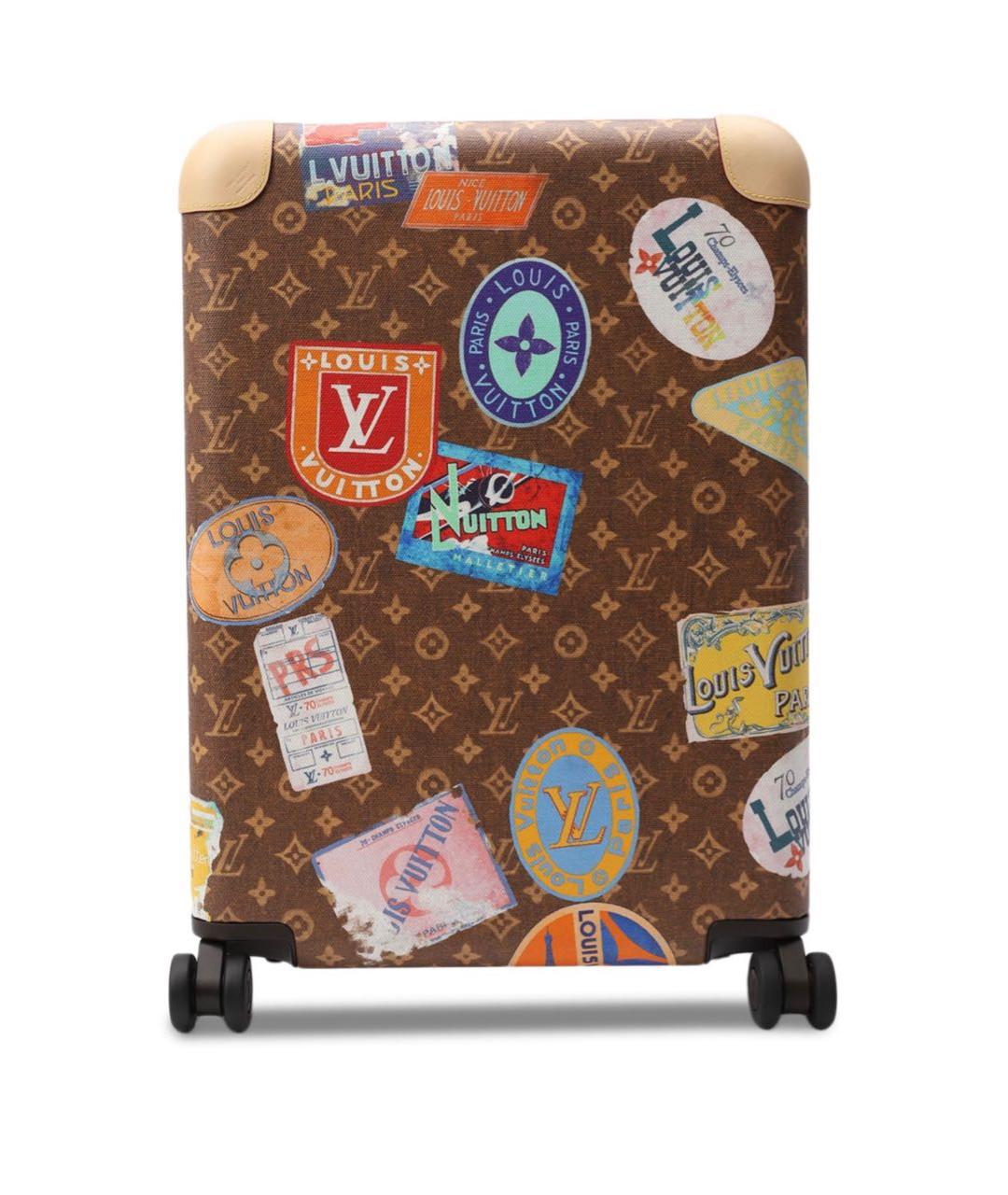 LOUIS VUITTON Коричневый чемодан, фото 9