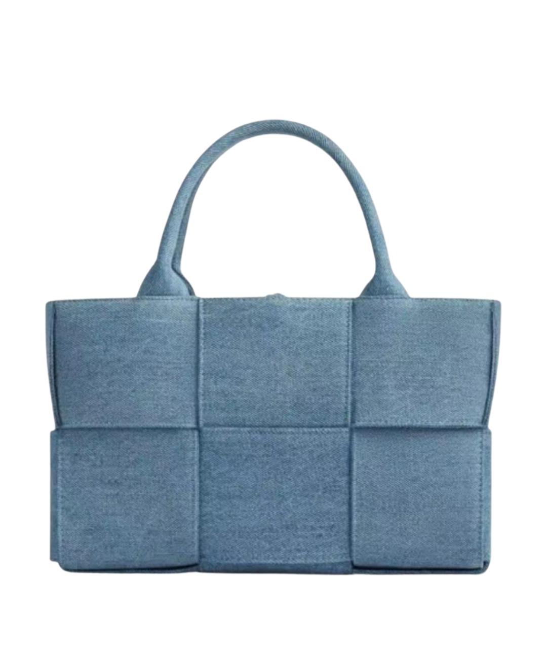 BOTTEGA VENETA Голубая деним сумка через плечо, фото 1