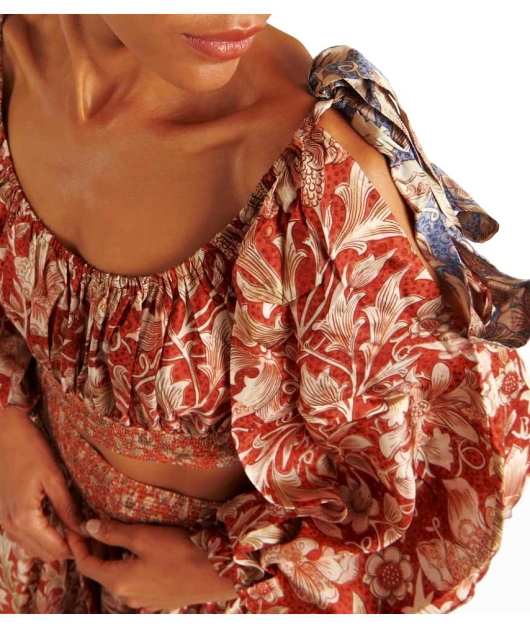 ZIMMERMANN Мульти шелковая блузы, фото 4