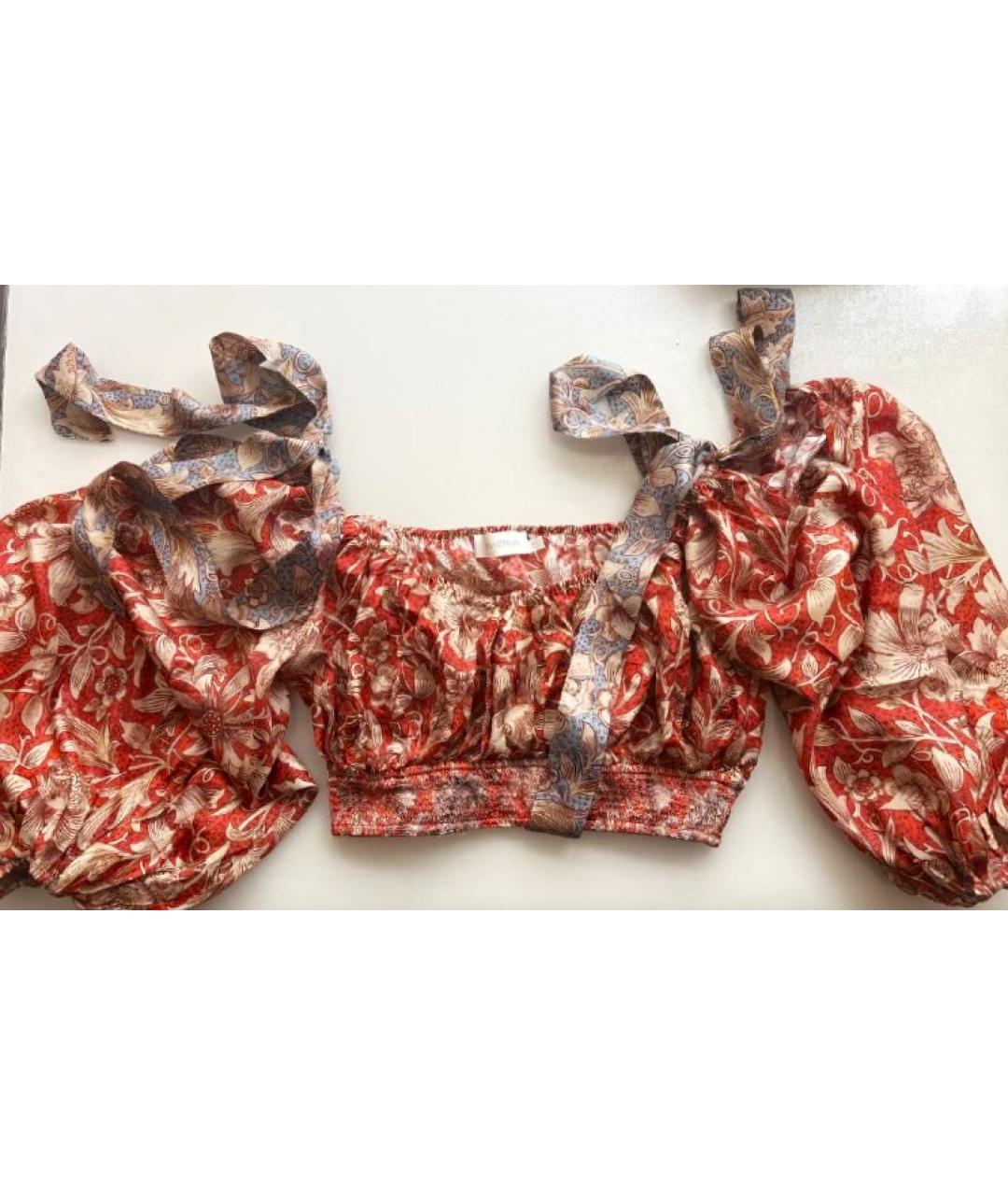 ZIMMERMANN Мульти шелковая блузы, фото 6