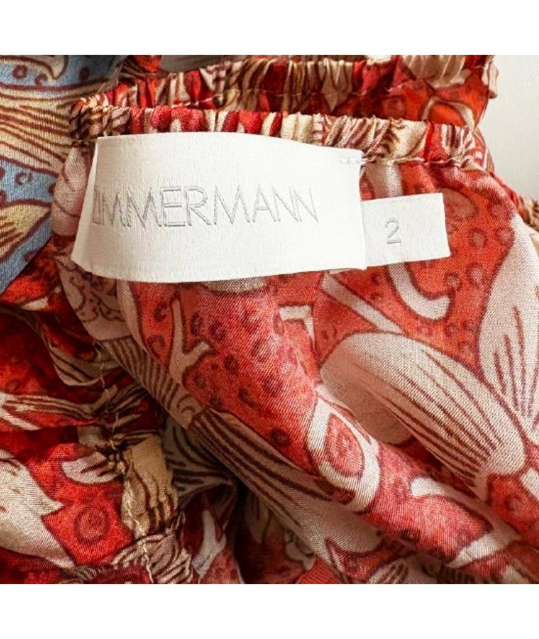 ZIMMERMANN Мульти шелковая блузы, фото 8