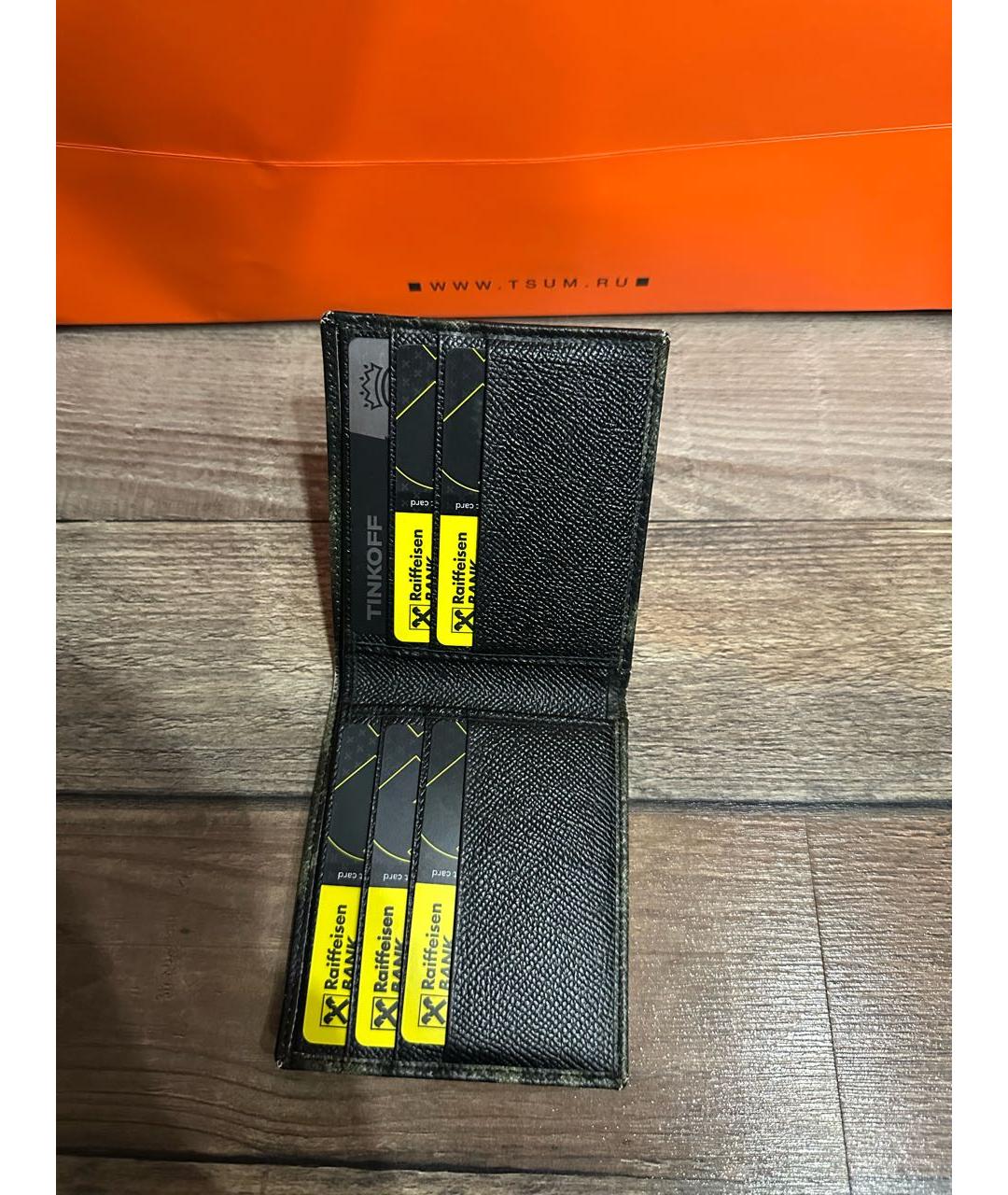 DOLCE&GABBANA Зеленый кожаный кошелек, фото 7