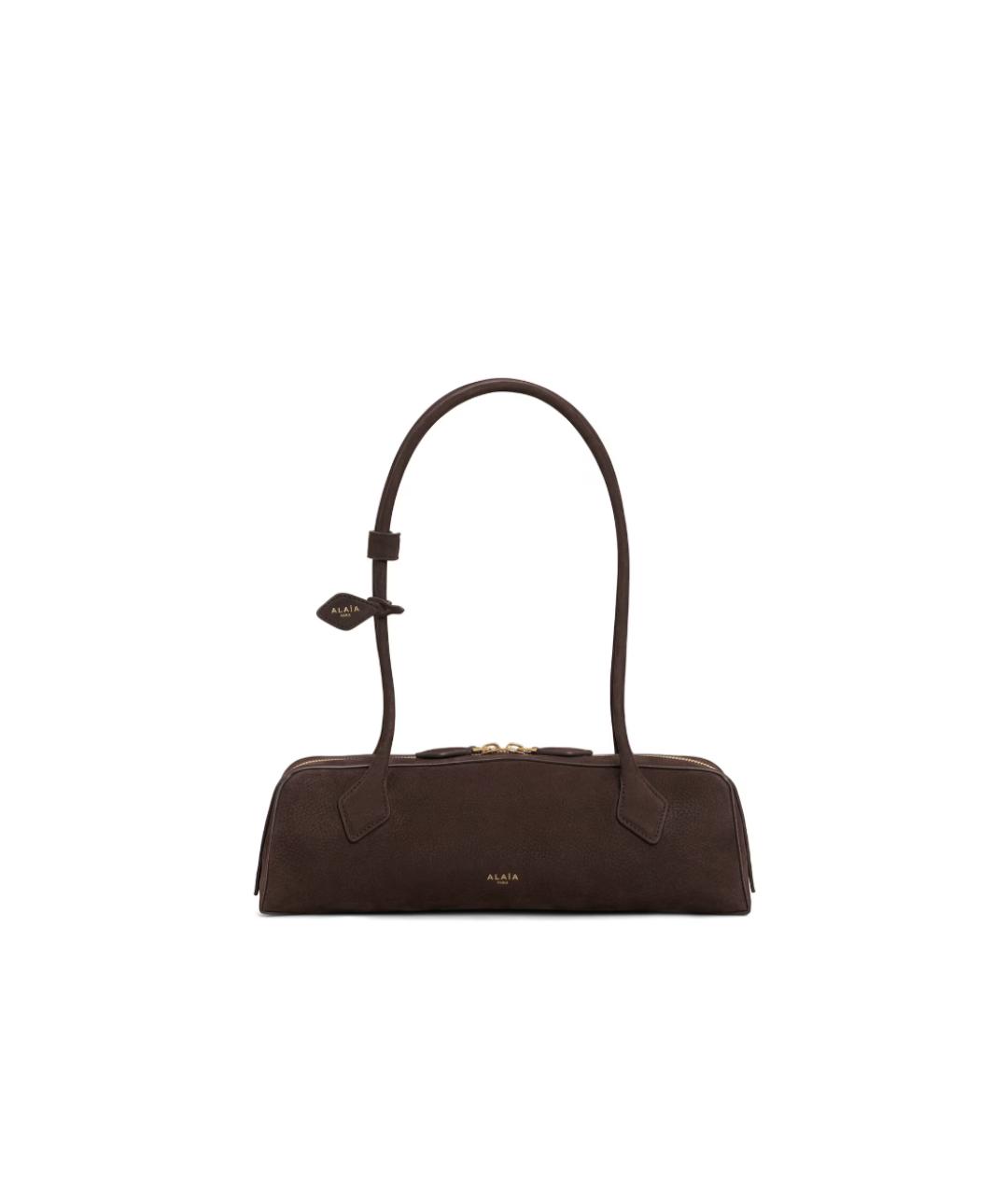 ALAIA Коричневая замшевая сумка через плечо, фото 1