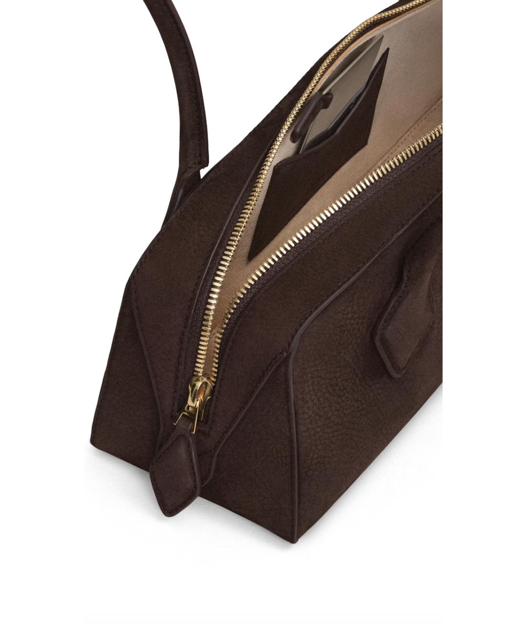 ALAIA Коричневая замшевая сумка через плечо, фото 3