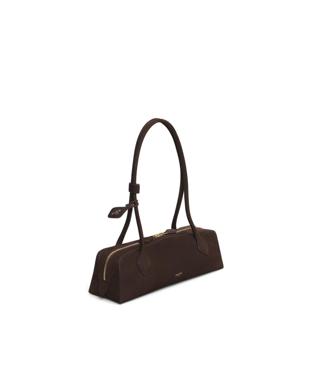 ALAIA Коричневая замшевая сумка через плечо, фото 2