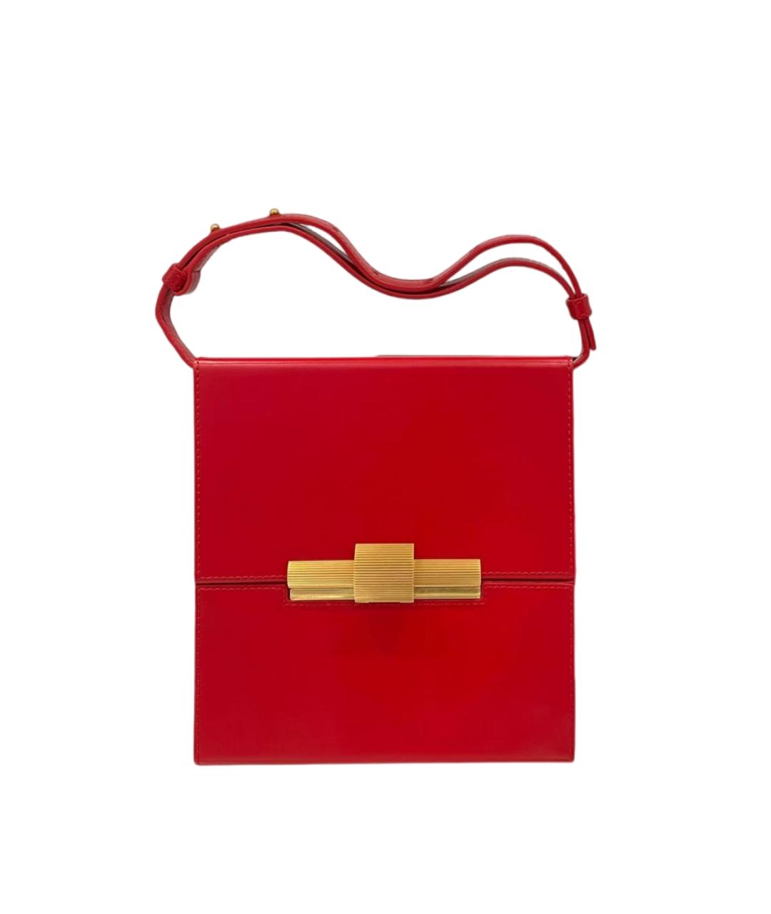 BOTTEGA VENETA Красная кожаная сумка через плечо, фото 7