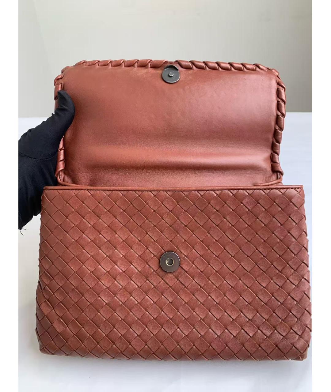 BOTTEGA VENETA Коричневый кожаный рюкзак, фото 5