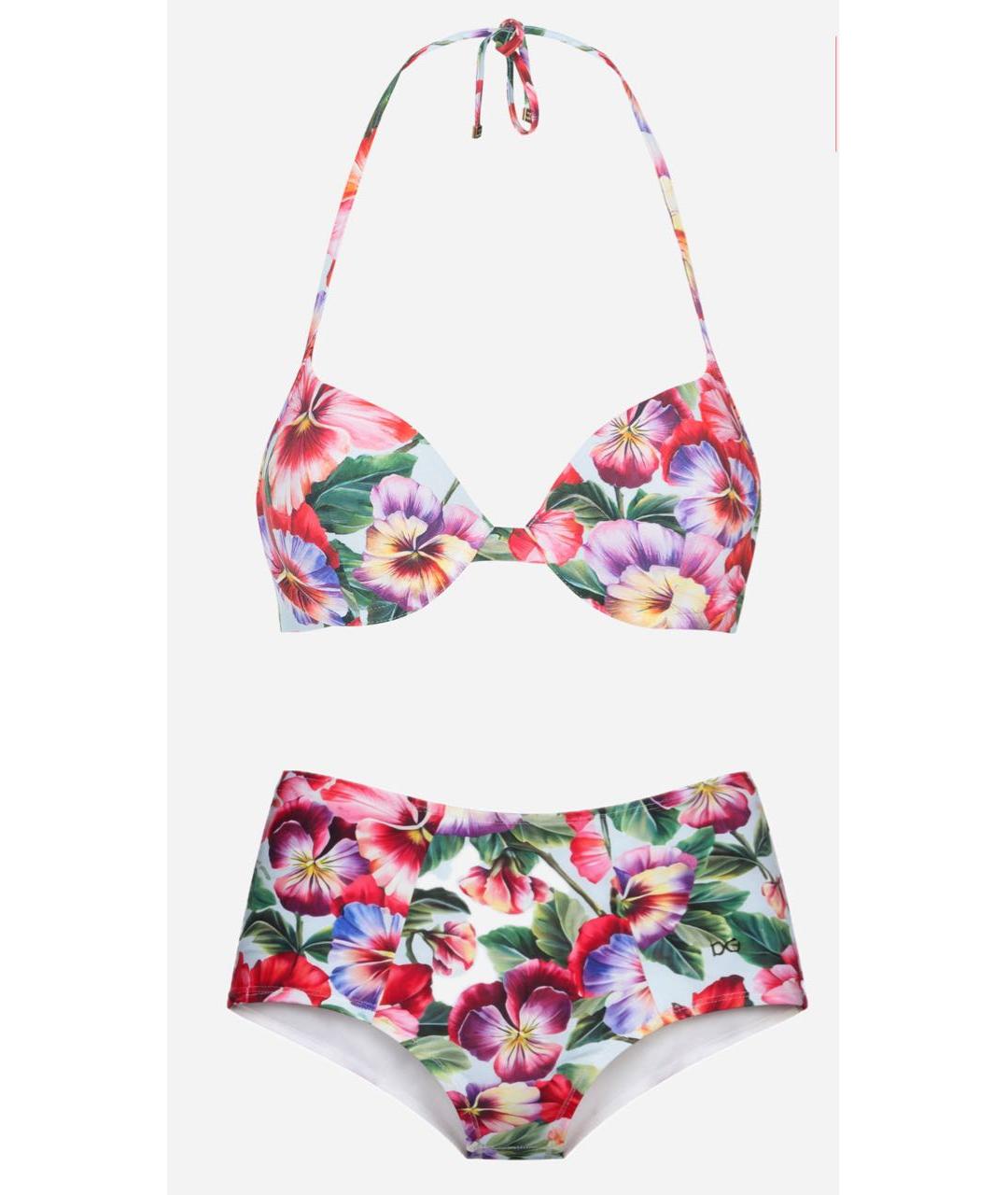 DOLCE&GABBANA Мульти купальник, фото 5