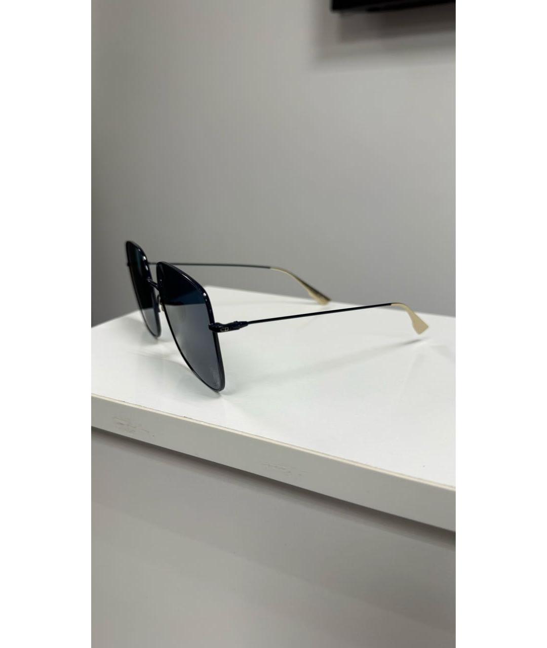 CHRISTIAN DIOR Синие металлические солнцезащитные очки, фото 4