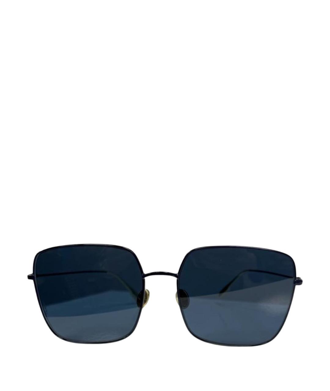 CHRISTIAN DIOR Синие металлические солнцезащитные очки, фото 1