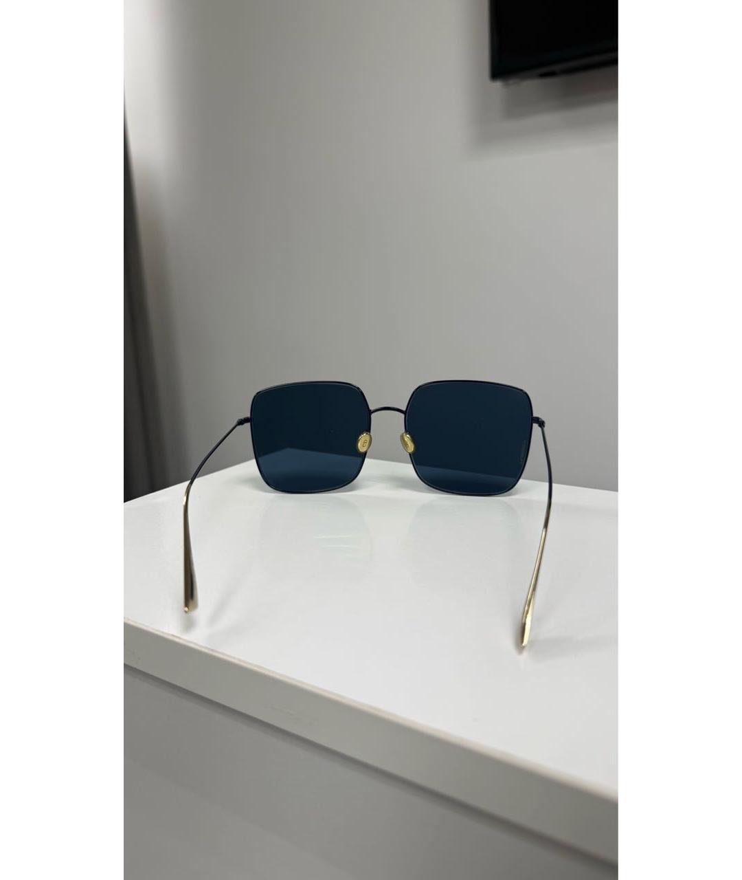 CHRISTIAN DIOR Синие металлические солнцезащитные очки, фото 6