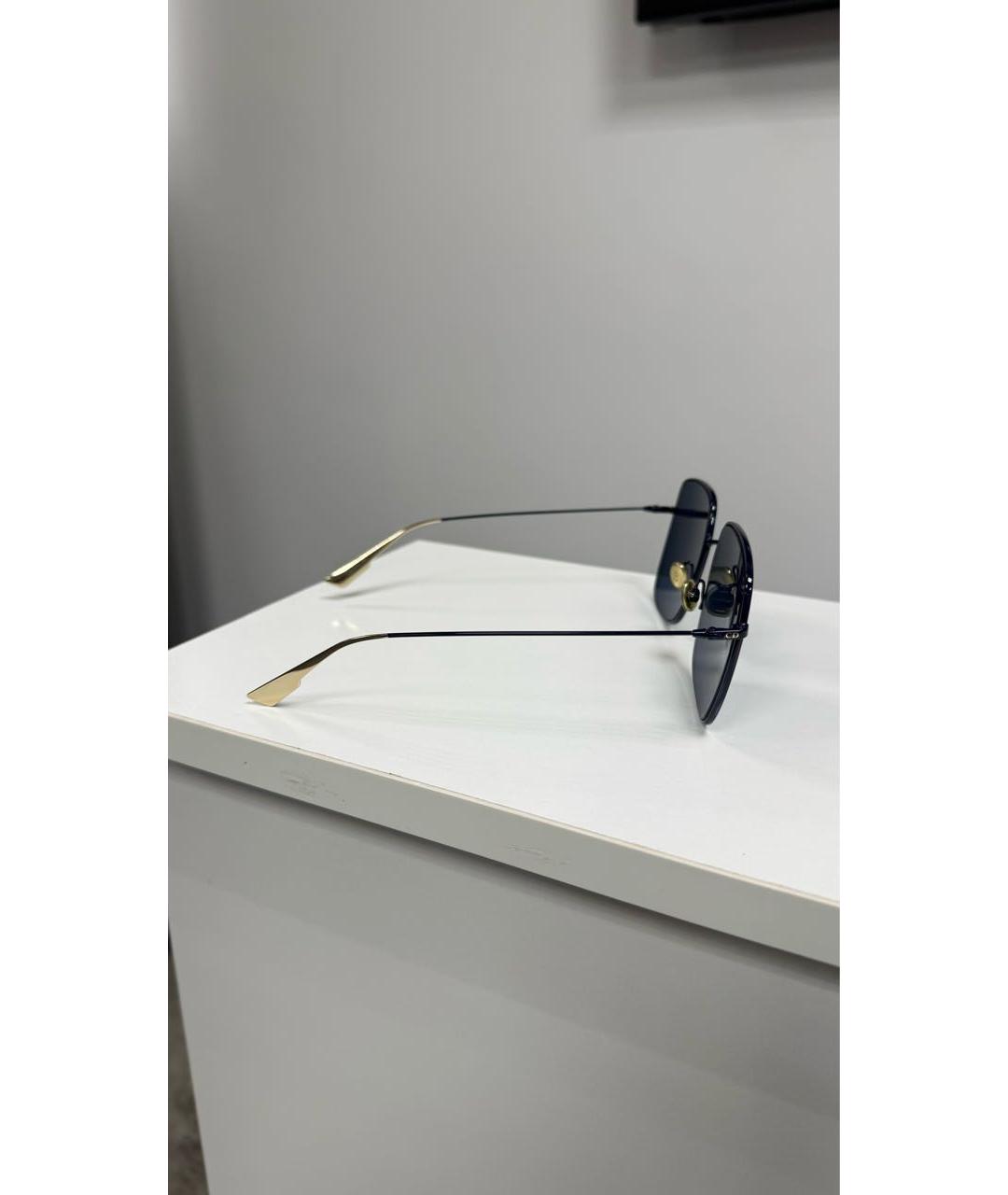 CHRISTIAN DIOR Синие металлические солнцезащитные очки, фото 3