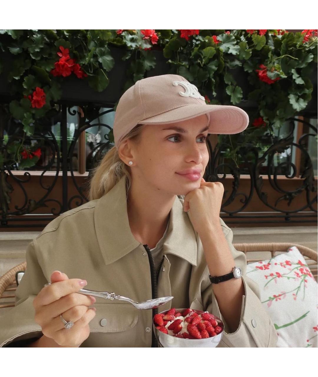 CELINE Розовая кепка, фото 2