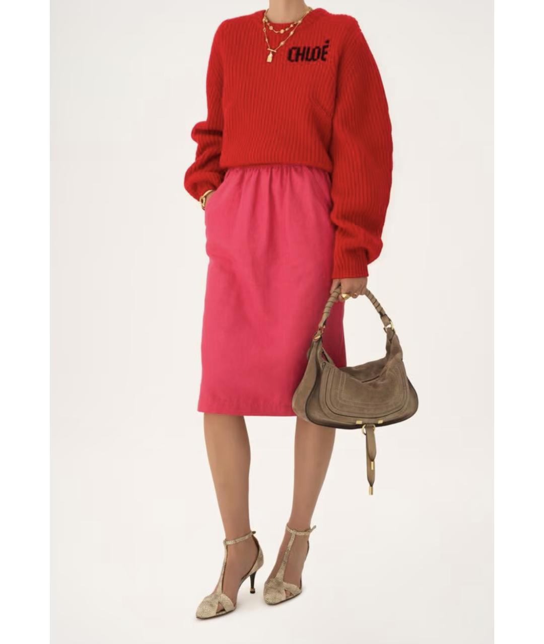 CHLOE Коричневая замшевая сумка через плечо, фото 8