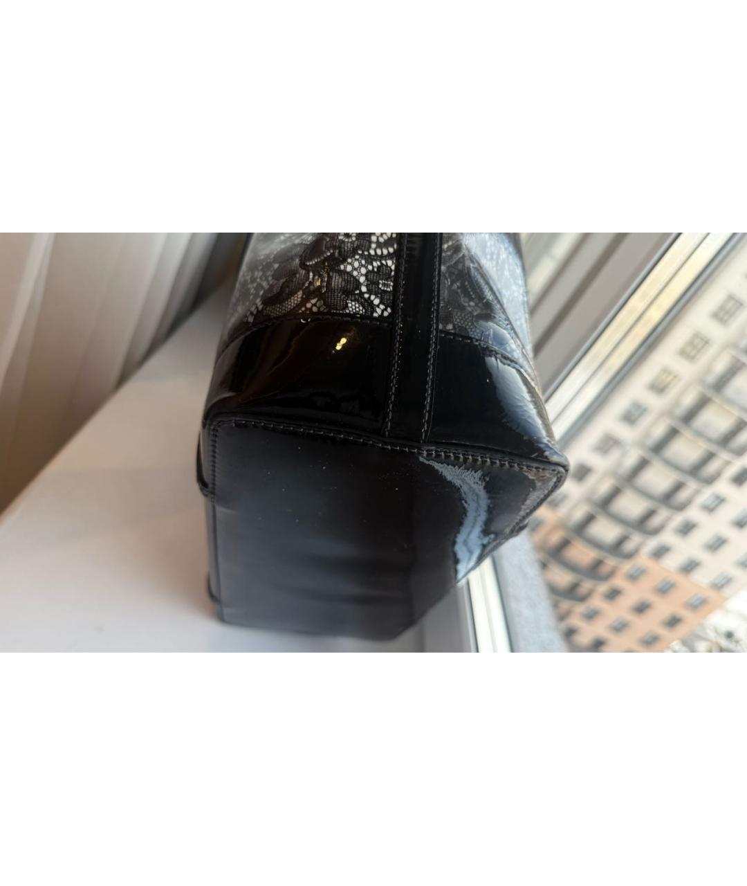 DOLCE&GABBANA Черная синтетическая сумка тоут, фото 6