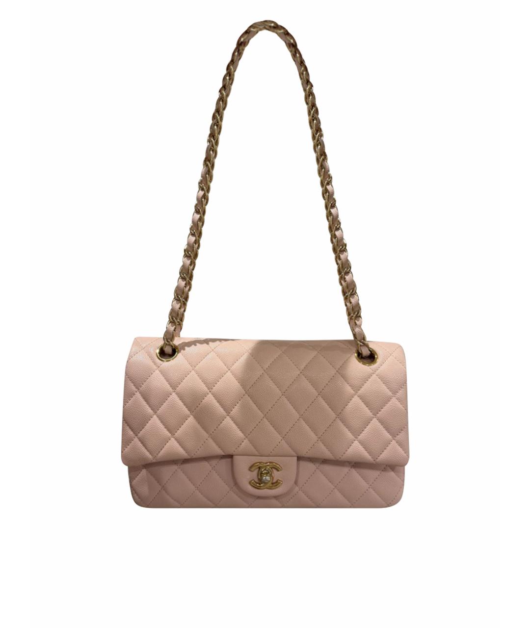 CHANEL Розовая кожаная сумка через плечо, фото 1