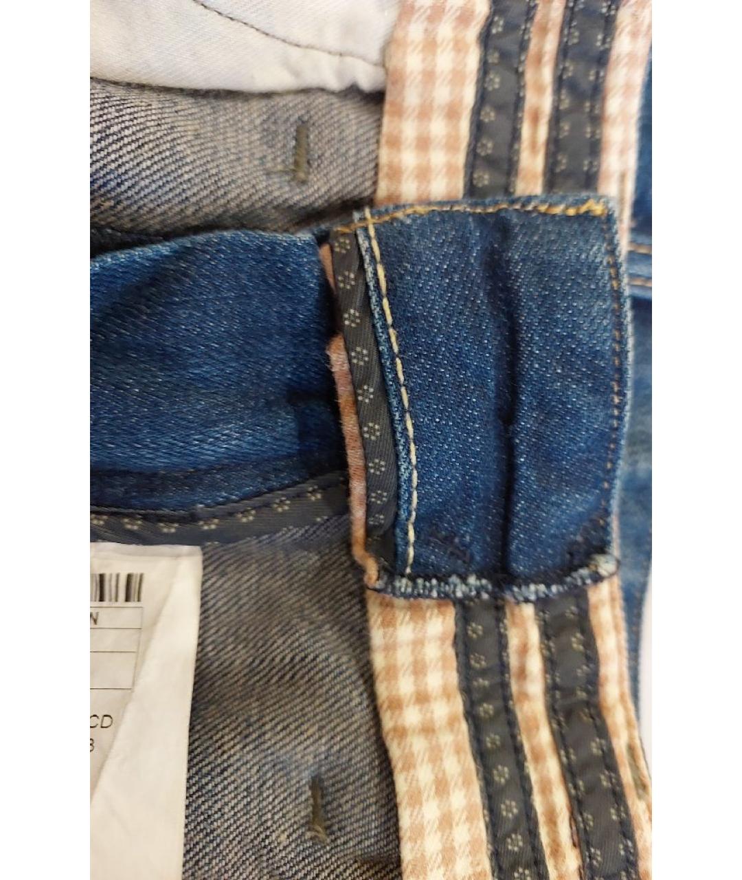 RALPH LAUREN COLLECTION Синяя деним юбка мини, фото 6