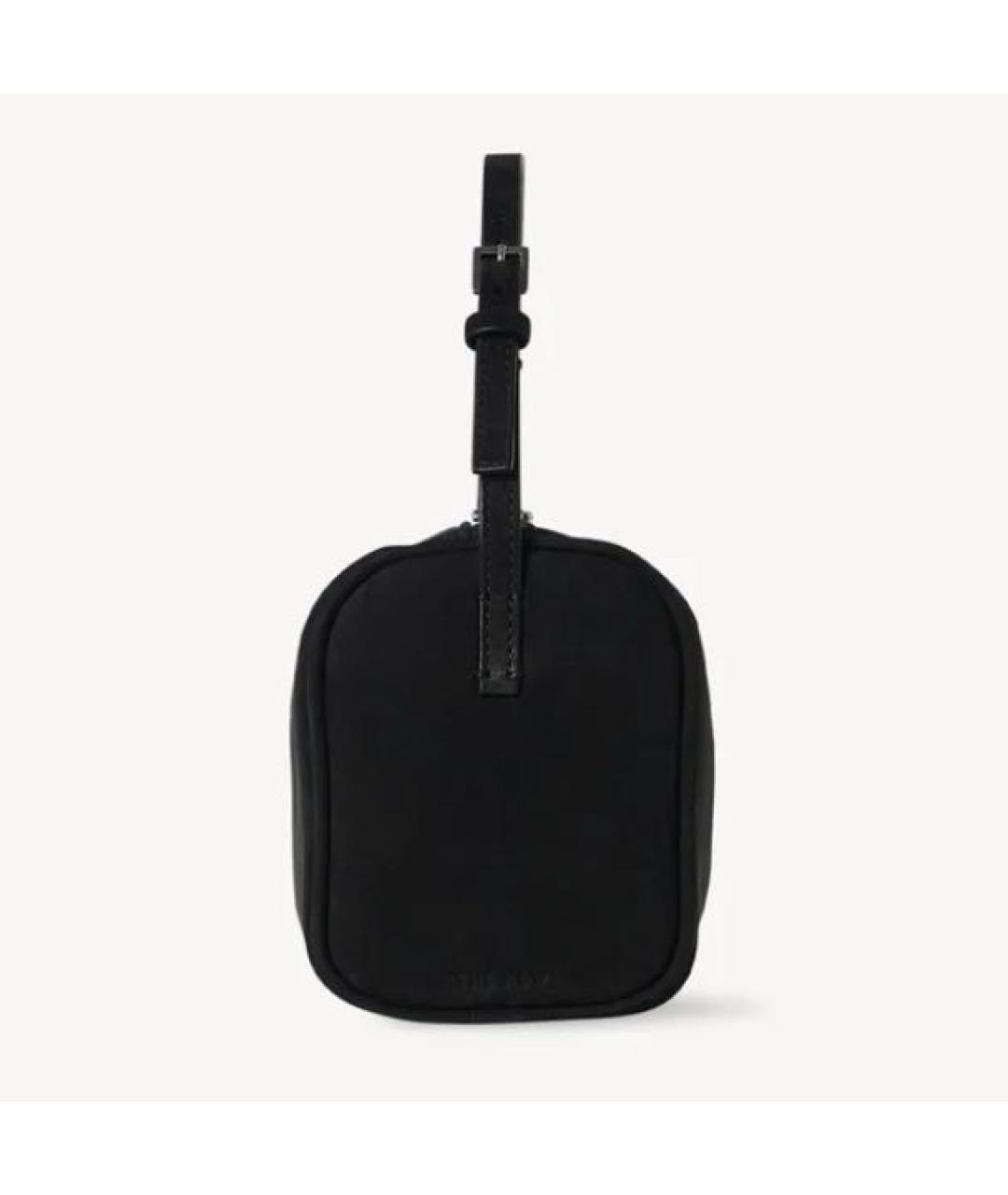 THE ROW Черная кожаная сумка с короткими ручками, фото 6