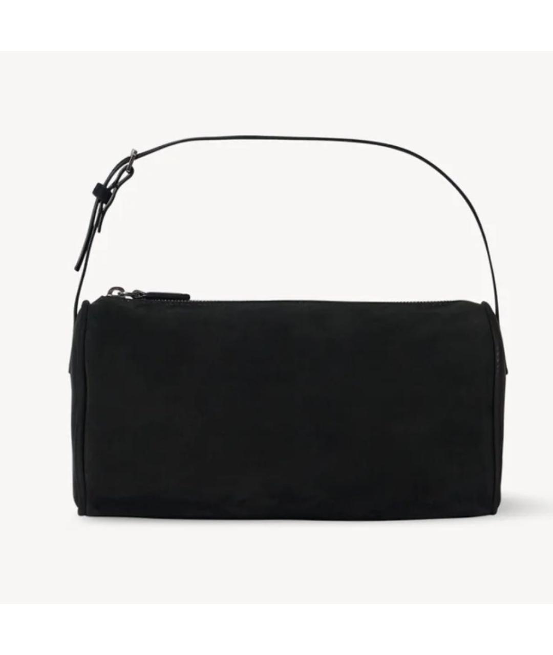 THE ROW Черная кожаная сумка с короткими ручками, фото 9