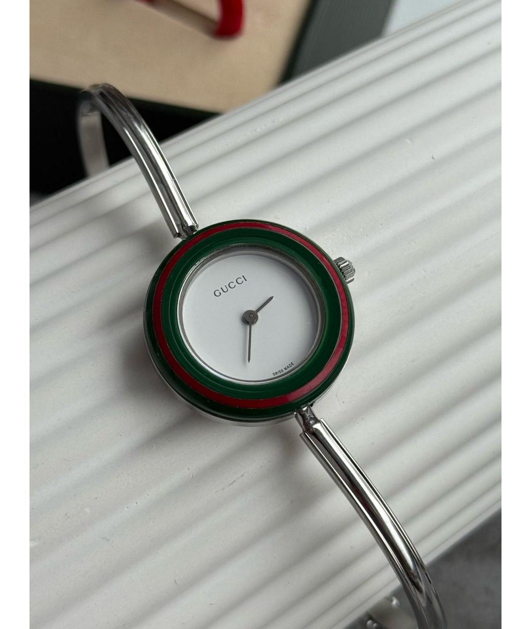 GUCCI Серебряные серебряные часы, фото 3