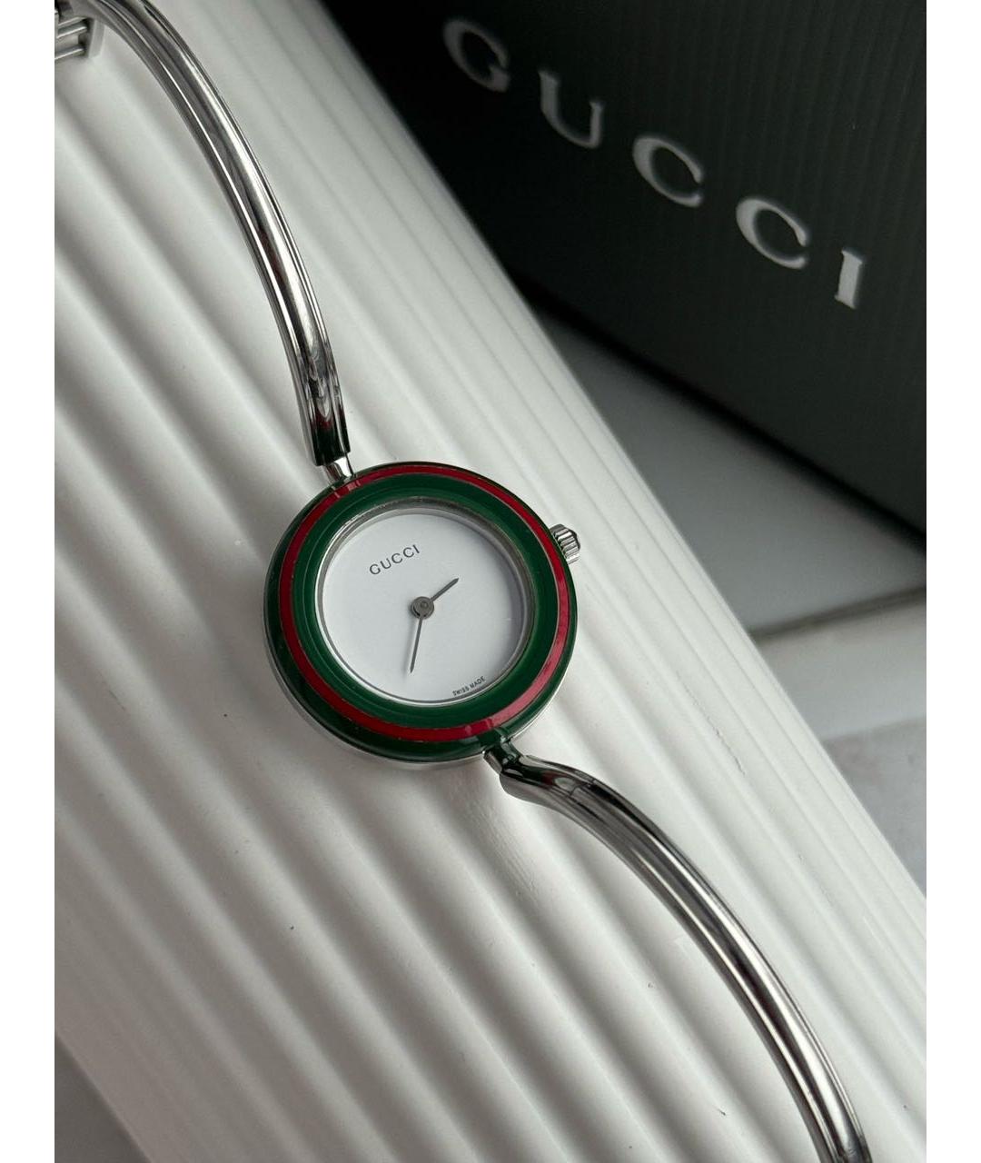 GUCCI Серебряные серебряные часы, фото 6