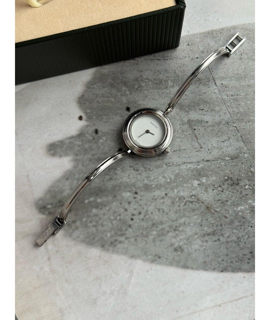 GUCCI Серебряные серебряные часы, фото 4