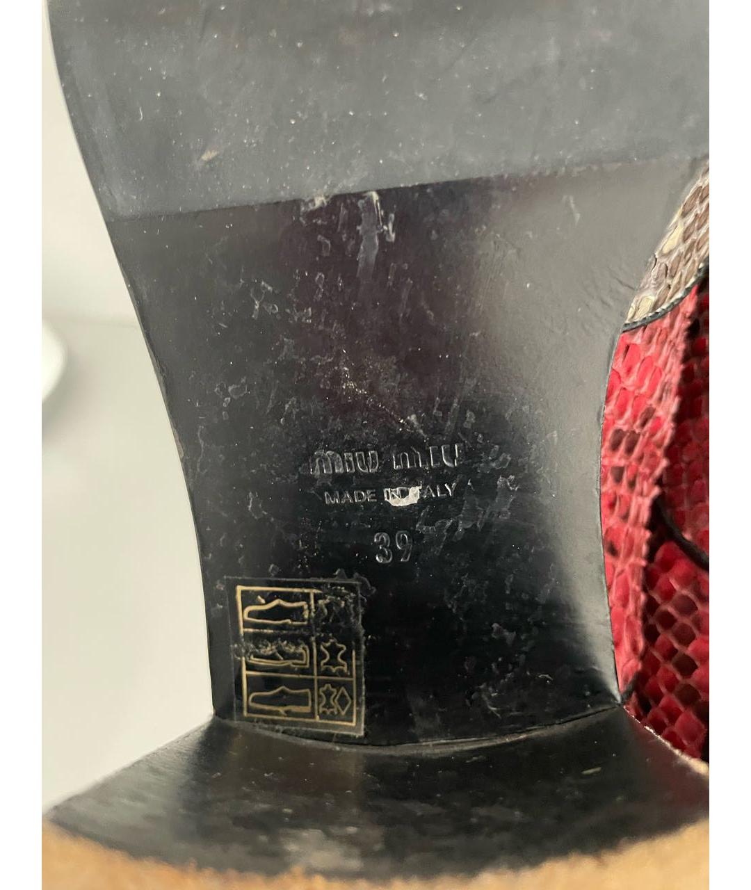 MIU MIU Ботинки из экзотической кожи, фото 7