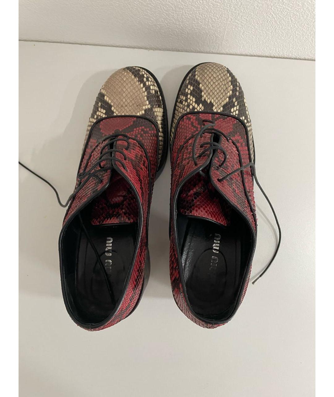 MIU MIU Ботинки из экзотической кожи, фото 6