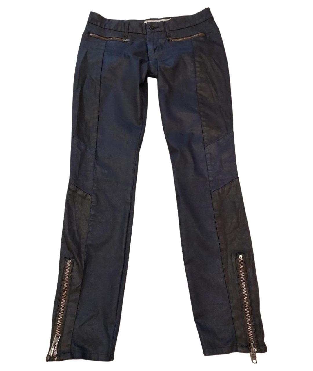 CALVIN KLEIN Черные хлопко-эластановые брюки узкие, фото 1