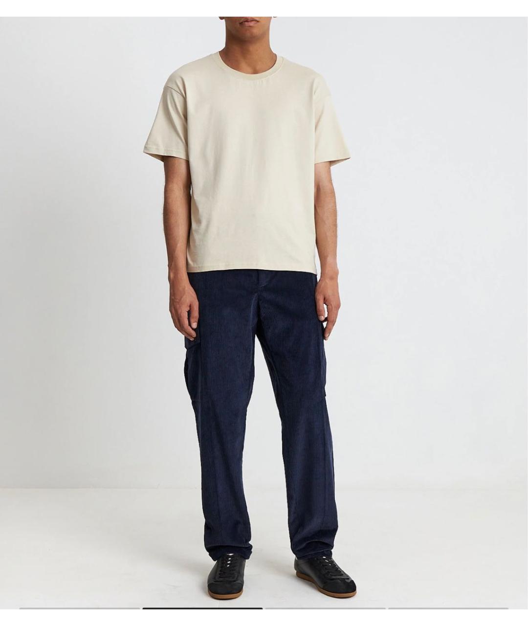 DOLCE&GABBANA Темно-синие повседневные брюки, фото 4