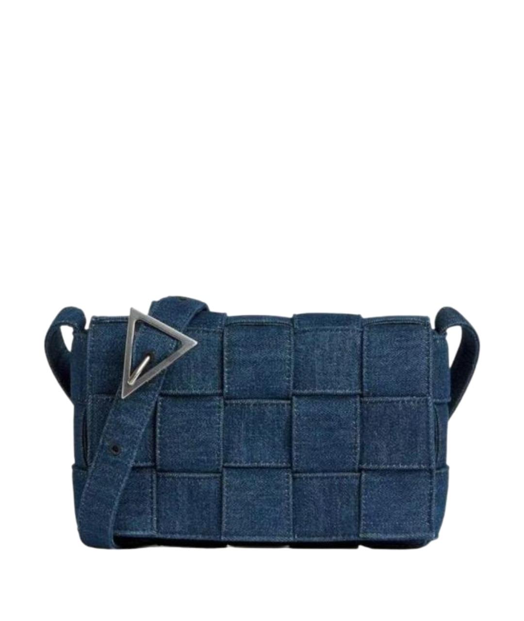 BOTTEGA VENETA Синяя деним сумка через плечо, фото 1