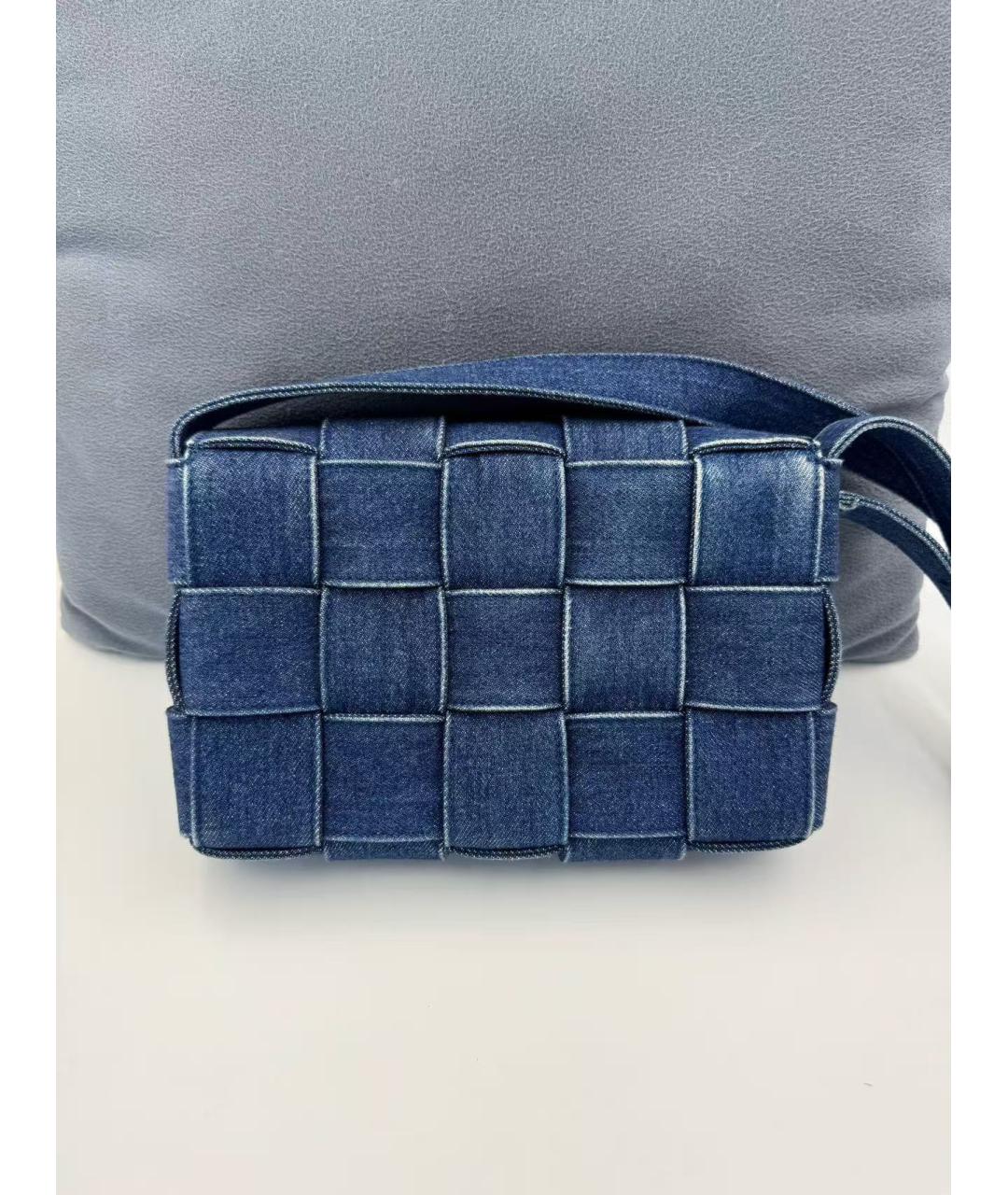 BOTTEGA VENETA Синяя деним сумка через плечо, фото 2