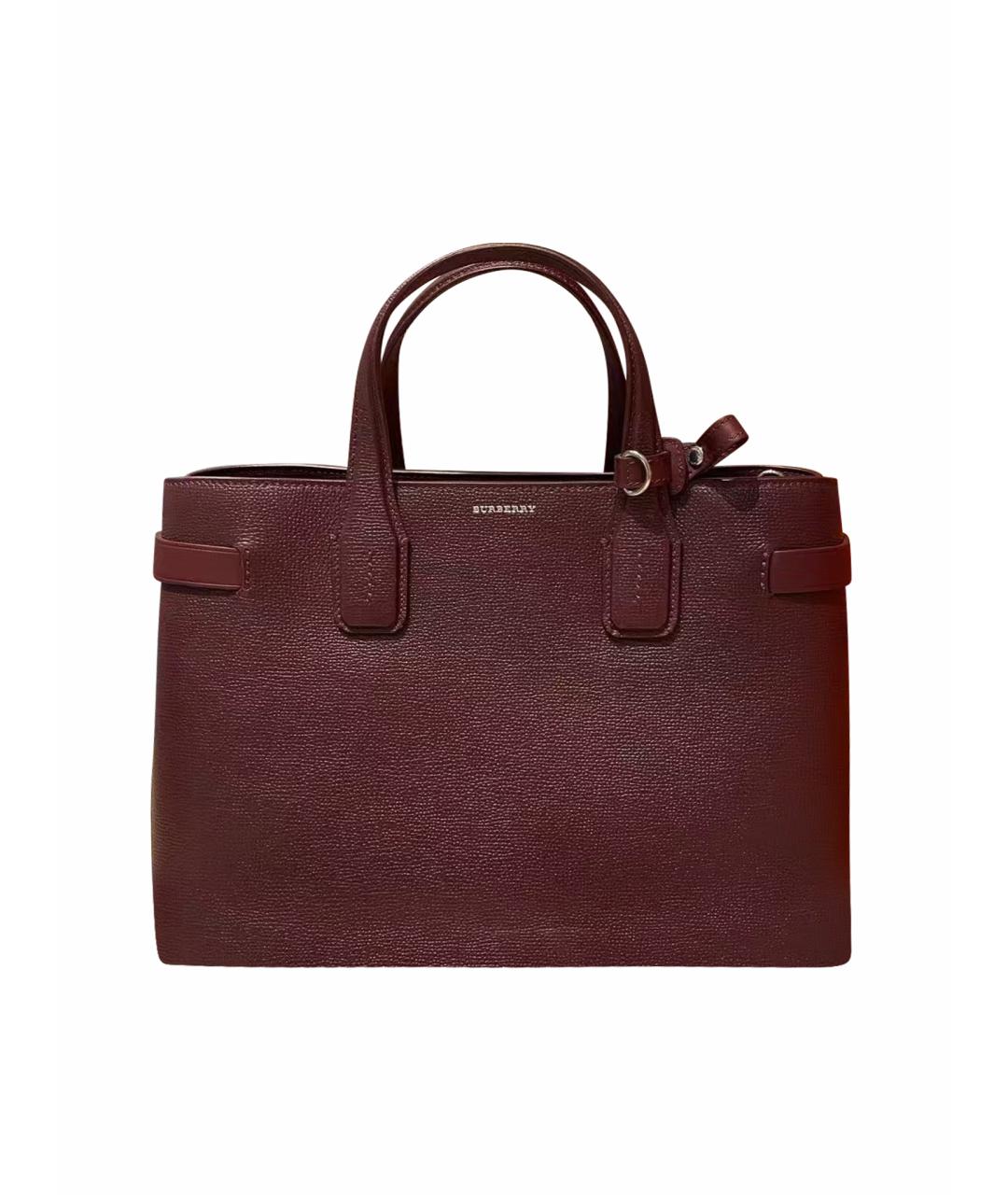 BURBERRY Красная кожаная сумка через плечо, фото 1