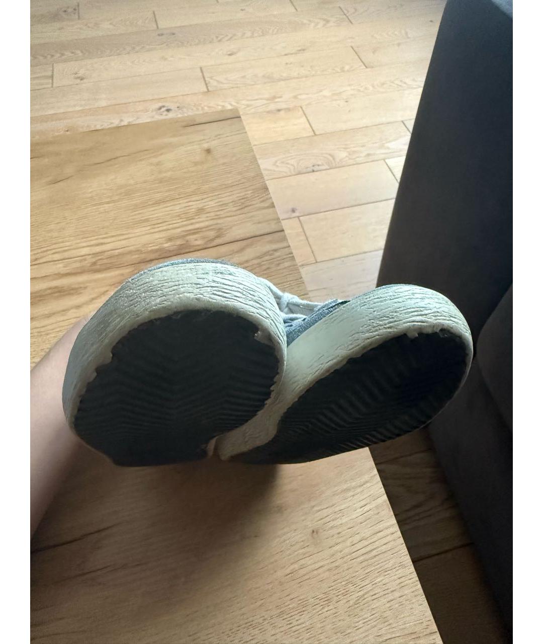 GOLDEN GOOSE DELUXE BRAND Голубые замшевые кеды, фото 5