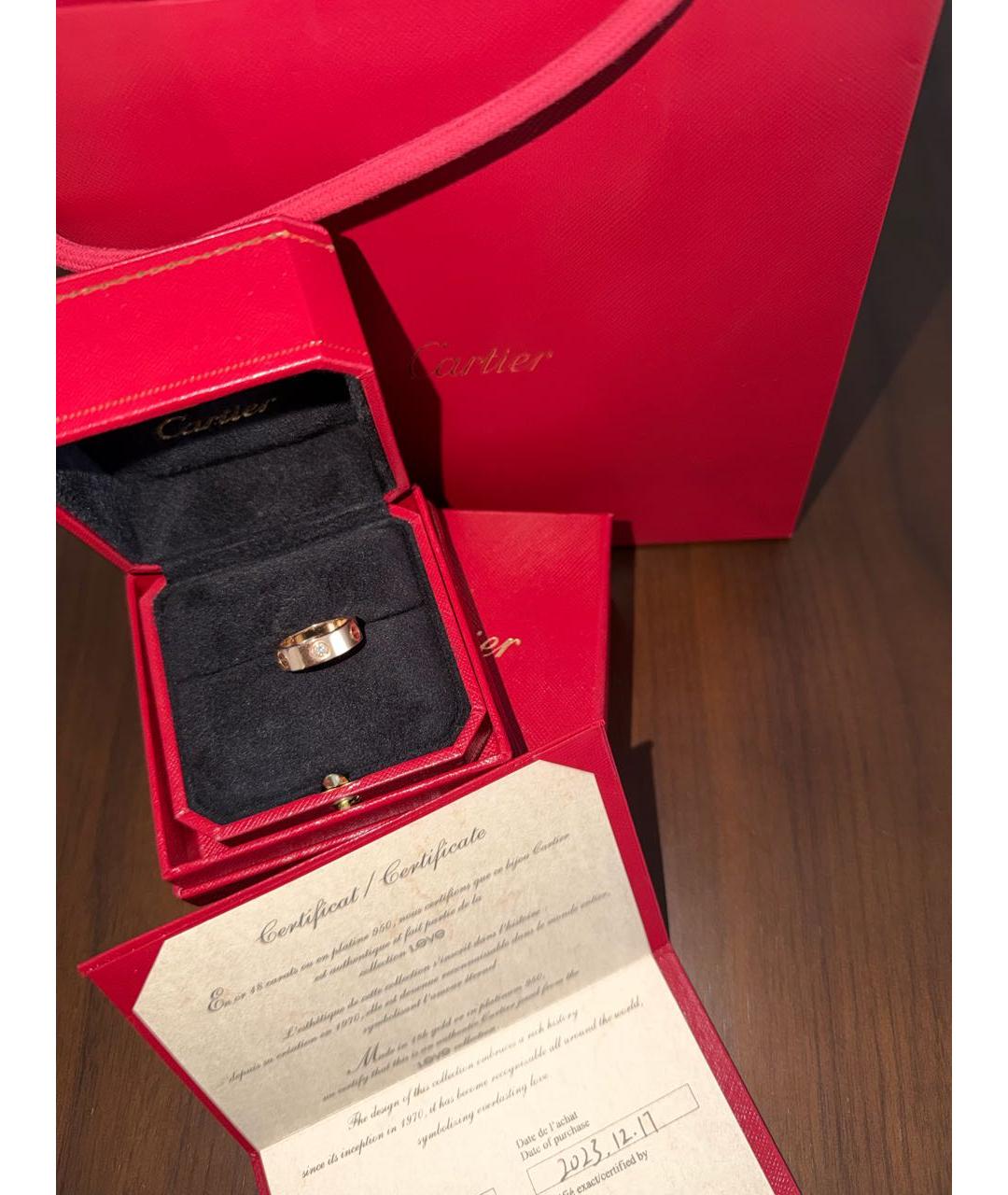 CARTIER Золотое кольцо из розового золота, фото 8