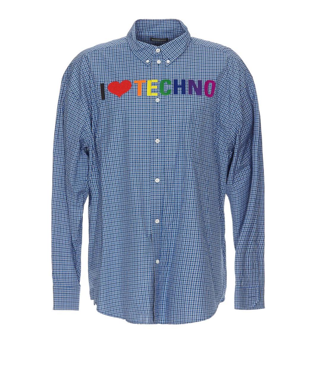 BALENCIAGA Мульти хлопковая кэжуал рубашка, фото 4