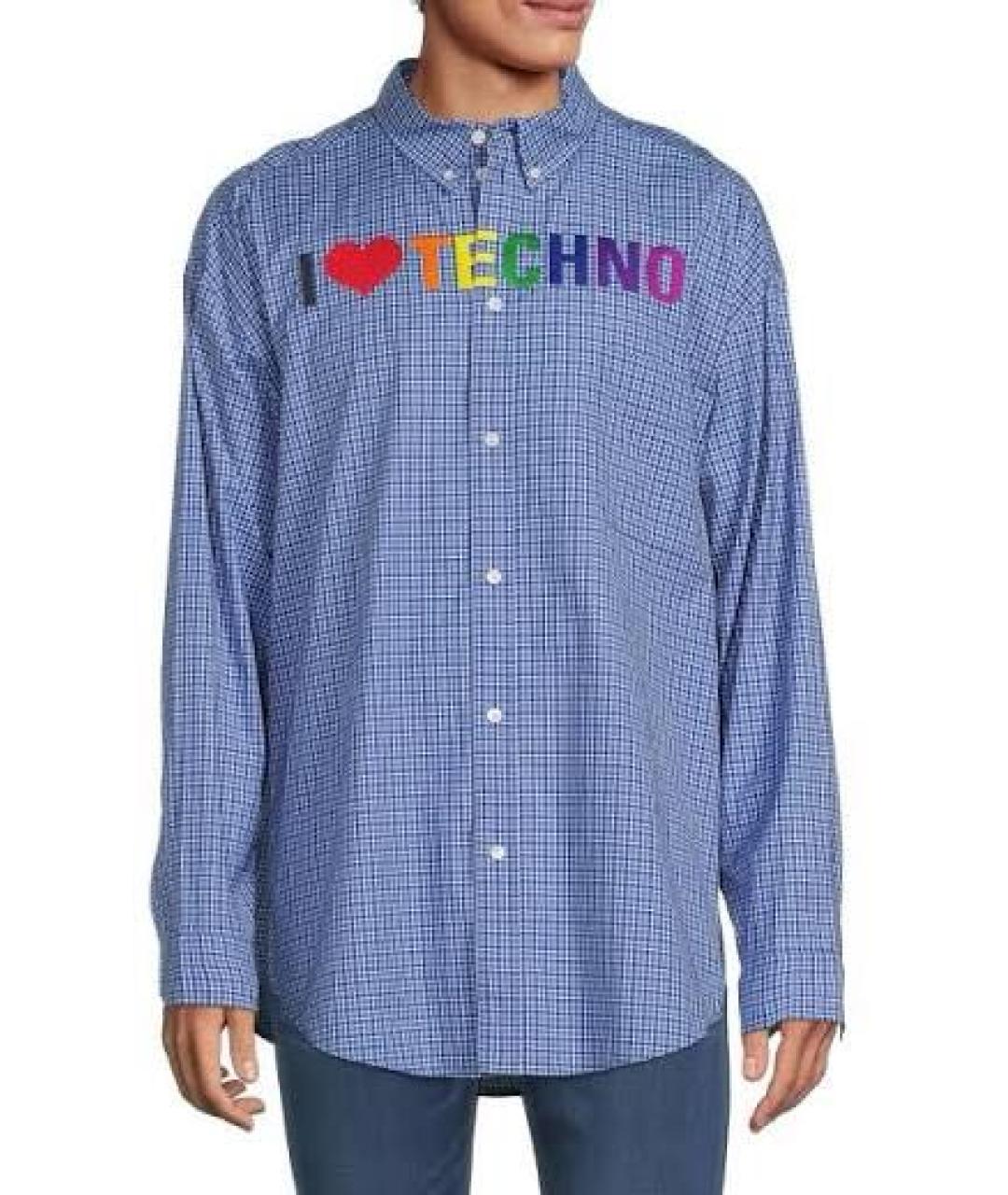 BALENCIAGA Мульти хлопковая кэжуал рубашка, фото 2