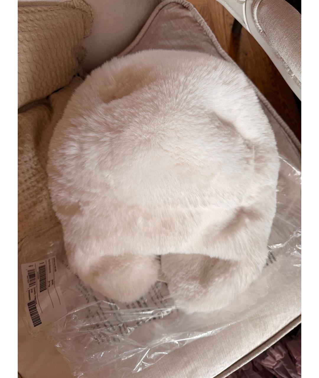 ALO YOGA Белая синтетическая шапка, фото 2