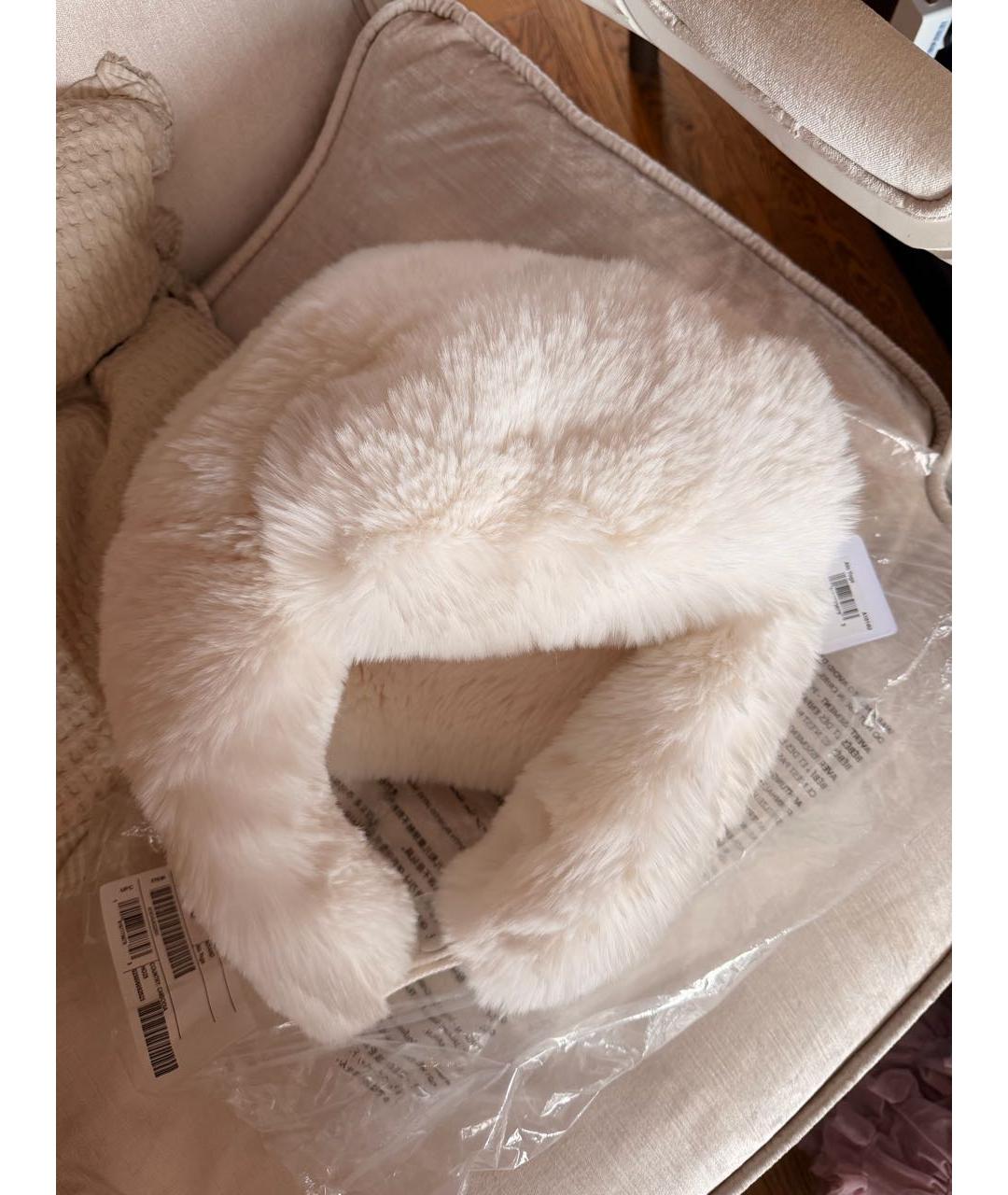 ALO YOGA Белая синтетическая шапка, фото 7