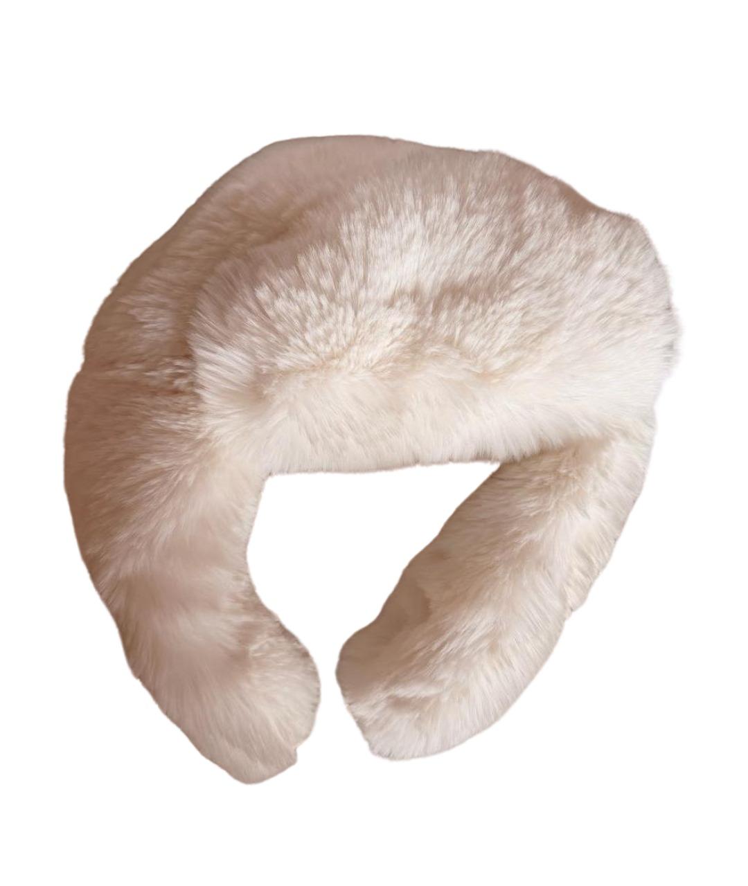 ALO YOGA Белая синтетическая шапка, фото 1