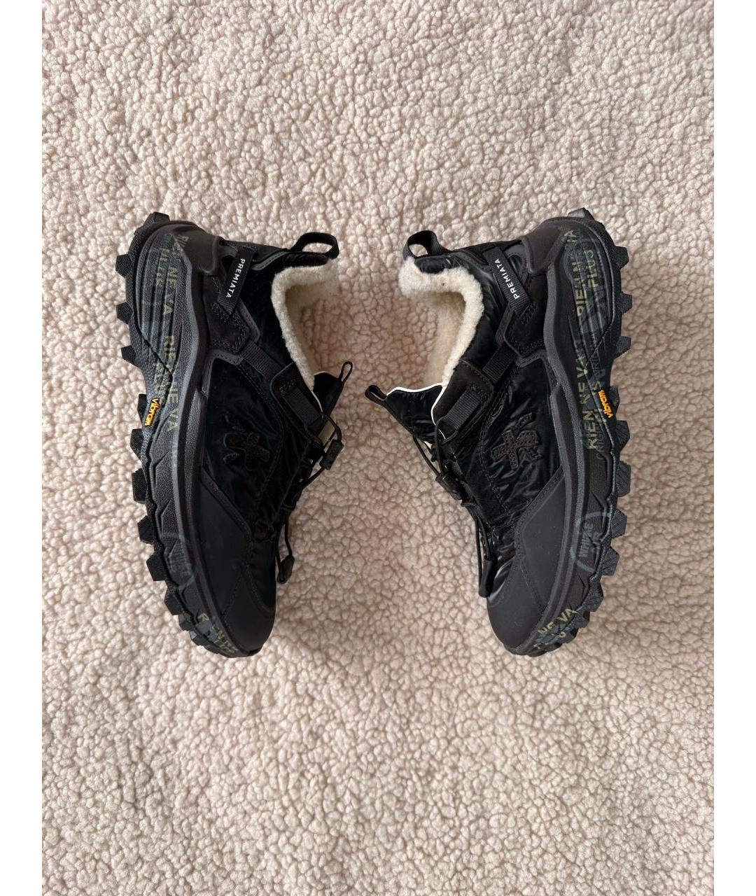 PREMIATA Черные кожаные кроссовки, фото 8