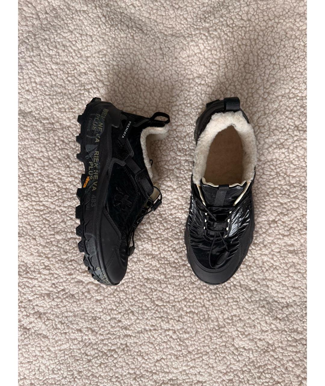 PREMIATA Черные кожаные кроссовки, фото 9