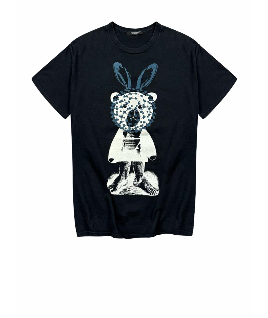 UNDERCOVER Черная хлопковая футболка, фото 1