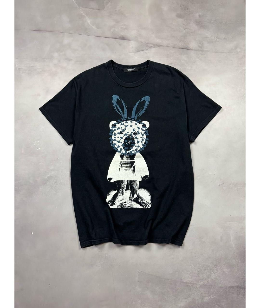 UNDERCOVER Черная хлопковая футболка, фото 9