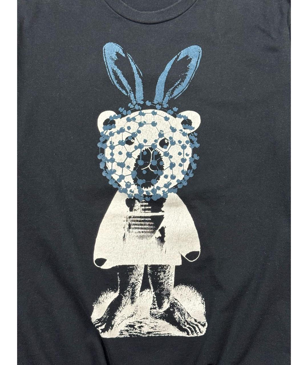 UNDERCOVER Черная хлопковая футболка, фото 2