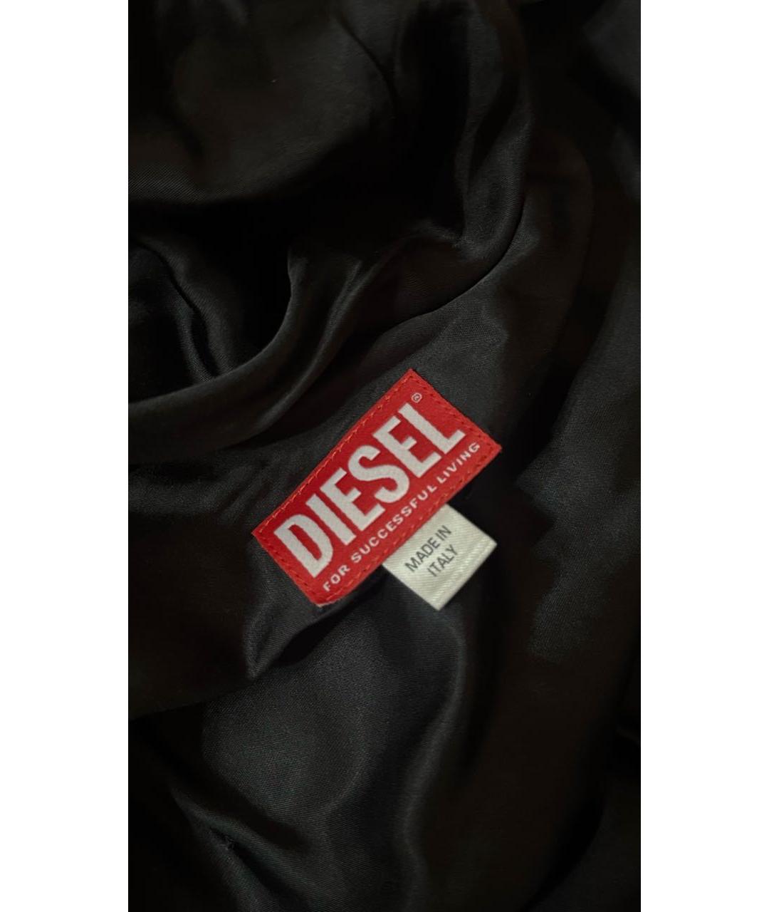 DIESEL Черное полиэстеровое коктейльное платье, фото 7