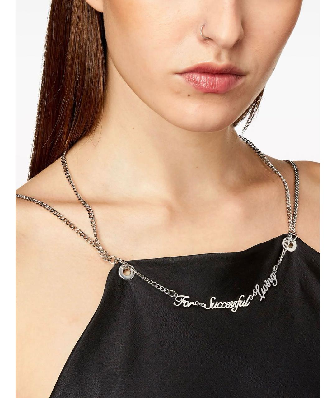 DIESEL Черное полиэстеровое коктейльное платье, фото 4